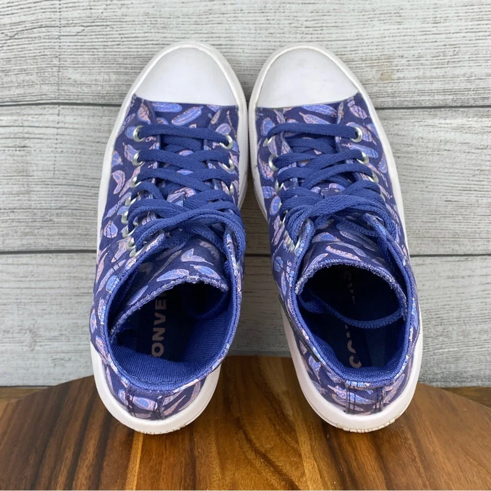 Converse Chuck Taylor All Star Move Platform High Feathers A01515C Womens Sz 5.5